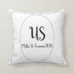 Newlywed gift, married couple gift, couple sayings throw pillow<br><div class="desc">Newlywed gift, married couple gift, couple sayings, newly married gift, newlywed presents, wedding keepsake, keepsake wedding gift, Anniversary Gifts by Year Makes a great newlywed gift or married couple gift. The names and date can be customized to suit you or the recipient. Wonderful keepsake wedding gift that you can display...</div>