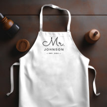 Newlywed Groom Personalized White