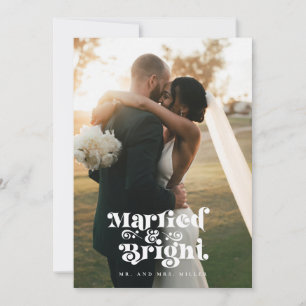 Newlywed Holidays   2 Photo Christmas Cards