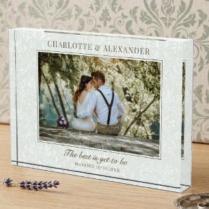 Newlywed Love Quote Stylish One Photo Block