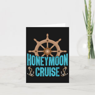 Newlywed Loving Couple Matching Honeymoon Cruise  Card