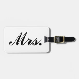 Newlywed Luggage Tag (Mrs.)