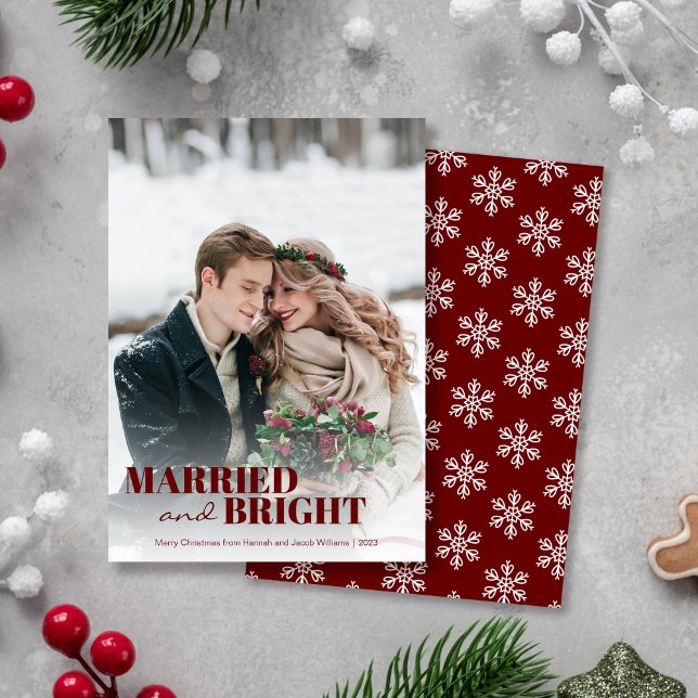 Newlywed Married and Bright Christmas Holiday Card (Creator Uploaded)