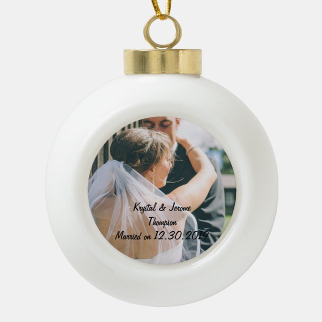 Newlywed Ornament (Front)