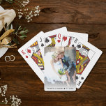 Newlywed Photo Wedding Favour Playing Cards<br><div class="desc">Personalized newlywed playing cards for wedding favours featuring your favourite photo,  your first names and wedding date.</div>