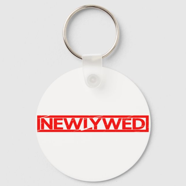 Newlywed Stamp Keychain (Front)