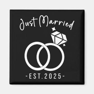 Newlyweds 2025 Bride And Groom Wedding Planners Ju Magnet