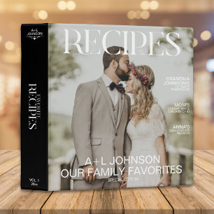 Newlyweds Favourite Recipes 2 Photo Magazine Cover Binder