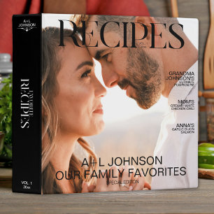 Newlyweds Favourite Recipes Photo Magazine Cover Binder
