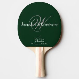 Newlyweds Gift Housewarming Gift Script Names Cool Ping Pong Paddle