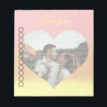 Newlyweds To DO list Romantic Photo Notepad<br><div class="desc">Beautiful and romantic template,  to evoke wonderful moments,  because love also have a to do list! Customize with your own text and photo.</div>