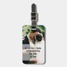 Newlyweds Wedding Photo Personalized Luggage Tags