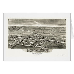 Newmanstown et Sheridan, carte panoramique de PA -