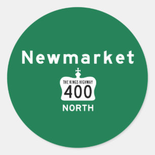 Newmarket 400 classic round sticker
