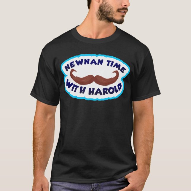 Newnan Time with Harold smiling logo T-Shirt (Front)