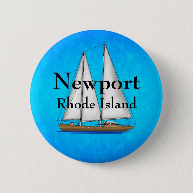 Newport 2 Inch Round Button (Front)