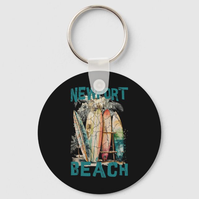 Newport Beach _2  Keychain (Front)