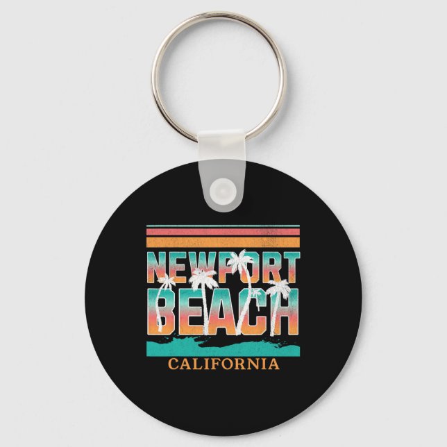 Newport Beach _3  Keychain (Front)