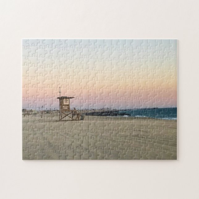 Newport Beach at Sunset, California Jigsaw Puzzle (Horizontal)
