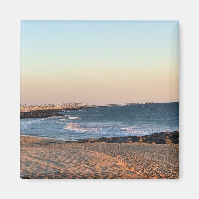 Newport Beach at Sunset, California Magnet (Front)