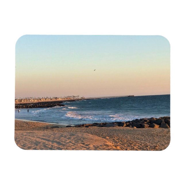 Newport Beach at Sunset, California Magnet (Horizontal)