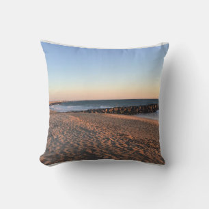Newport Beach at Sunset, California Throw Pillow