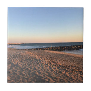 Newport Beach at Sunset, California Tile