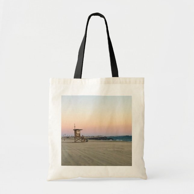 Newport Beach at Sunset, California Tote Bag (Front)