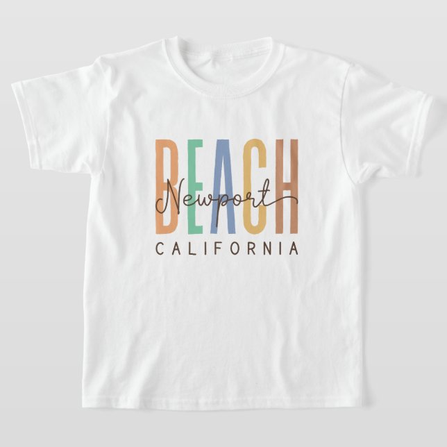 Newport Beach California (Sands) T-Shirt (Laydown)