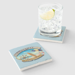 Newport Beach, California Stone Coaster