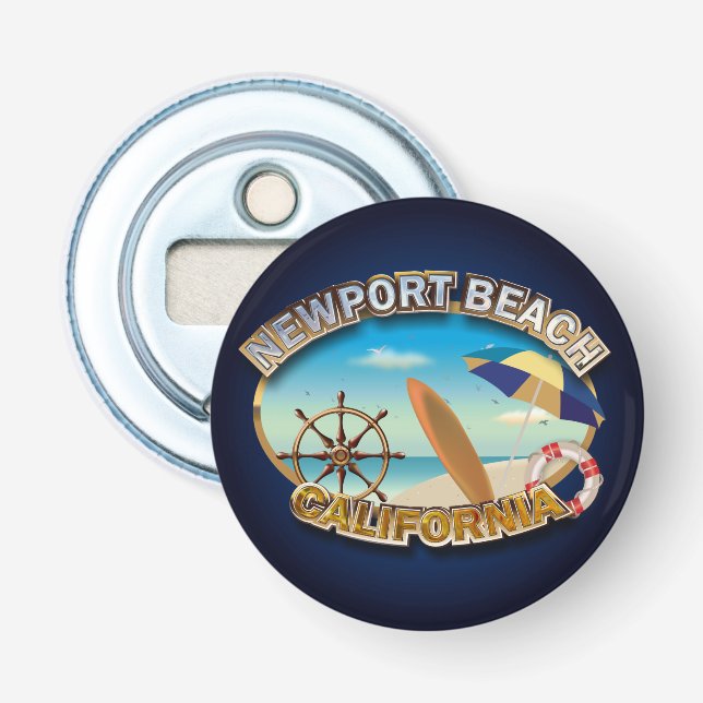 Newport Beach, California, USA Bottle Opener (Front)