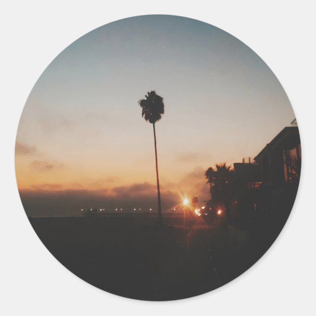 Newport Beach  Classic Round Sticker (Front)