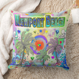Newport Beach Deep Dream Coussin