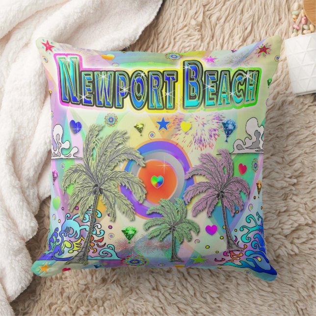 Newport Beach Deep Dream Coussin (Couverture)