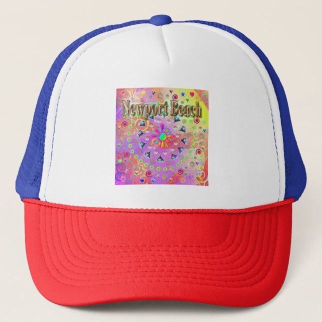 Newport Beach Lucky Golden Casquette (Devant)