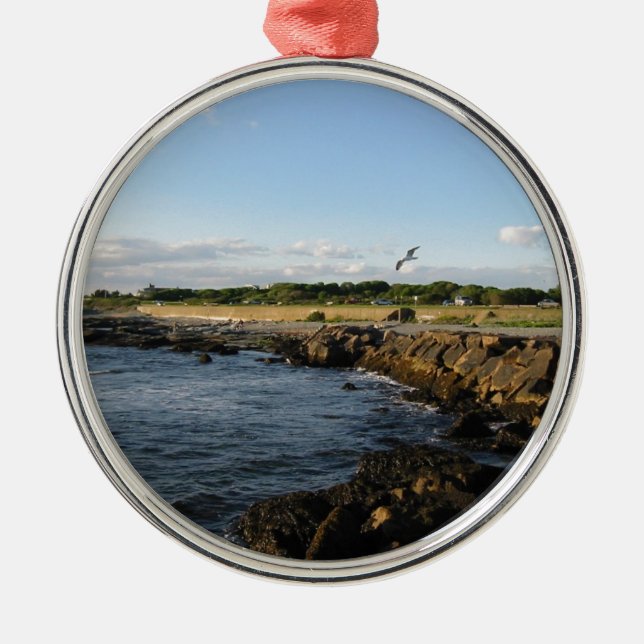 Newport Beach Metal Ornament (Front)