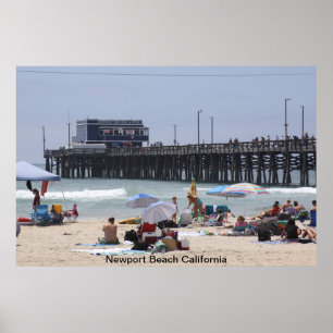 Newport Beach Pier Poster