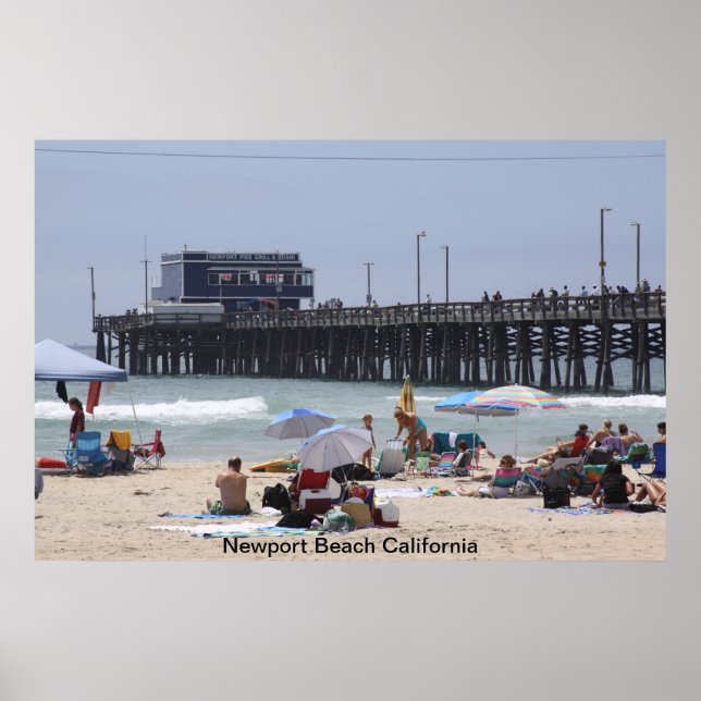 Newport Beach Pier Poster (Front)