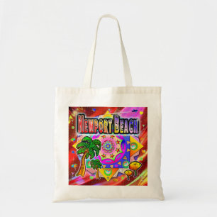 Newport Beach Tropical Friends Tote Bag