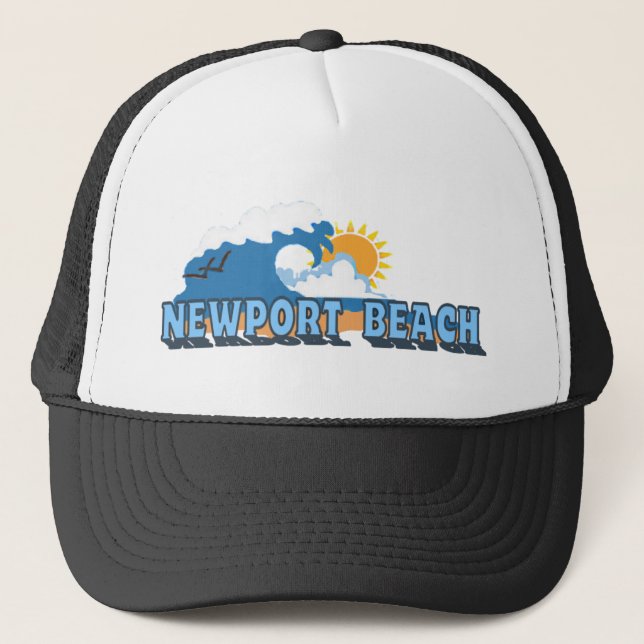 Newport Beach. Trucker Hat (Front)
