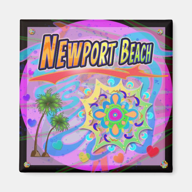 Newport Beach True Progress Magnet (Front)