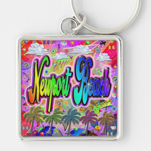 Newport Beach Vista Express Keychain (Front)