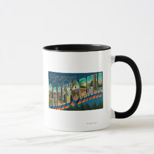 Newport, California - Large Letter Scenes Mug
