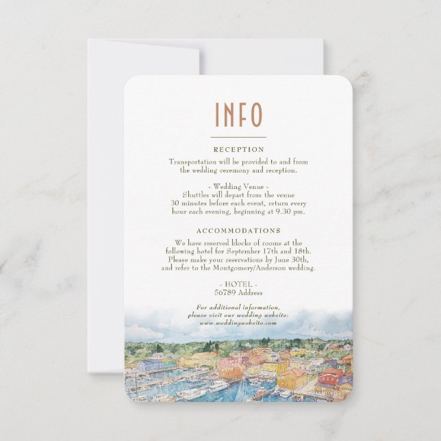 Newport Harbour INFO Details Card (Front)