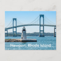 Newport Harbour Lighthouse Bridge Rhode Island RI