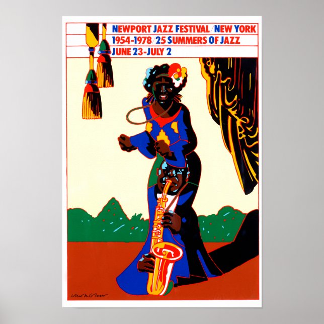 Newport Jazz Festival 1976 Vintage poster (Front)
