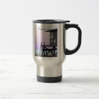 Newport Lifeguard Tower Tinted Photo Mug