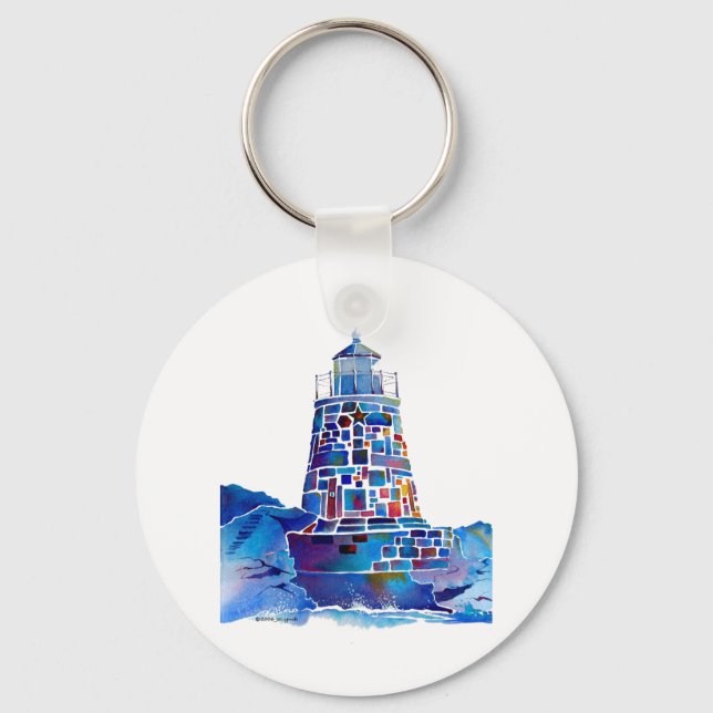 Newport Lighthouse Gifts Keychain (Front)