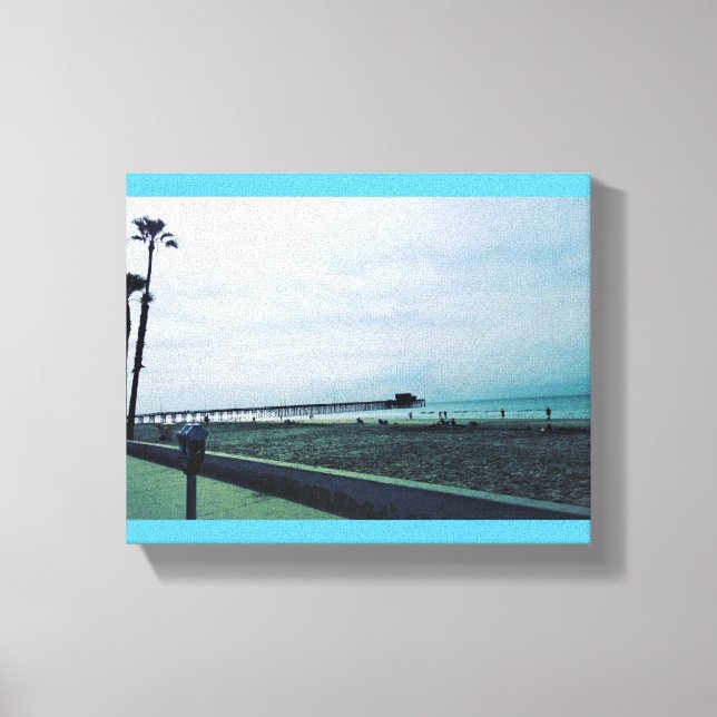 Newport Pier, Newport Beach, California Canvas Print (Front)