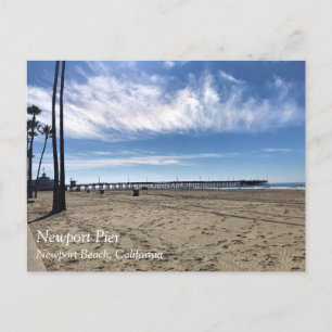 Newport Pier, Newport Beach, California Postcard